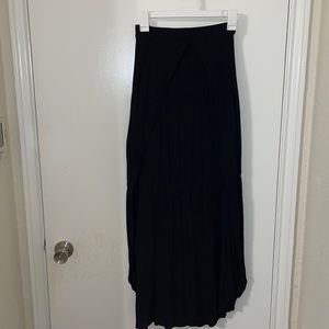 Black maxi skirt